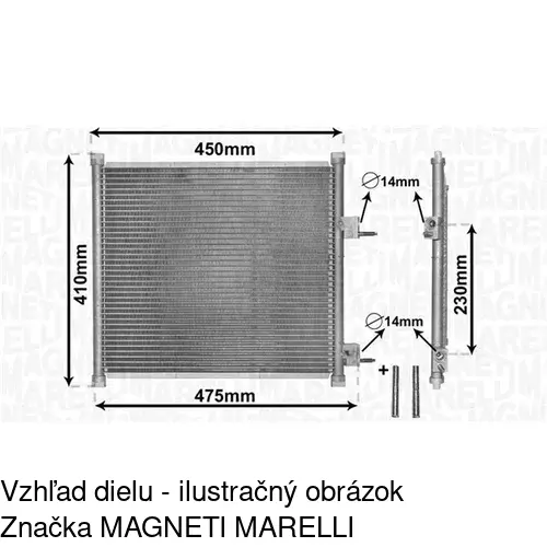 Chladiče klimatizácie 3200K8C1 /POLCAR/ - obr. 1