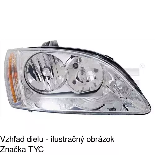 Hlavný reflektor POLCAR 320210-E