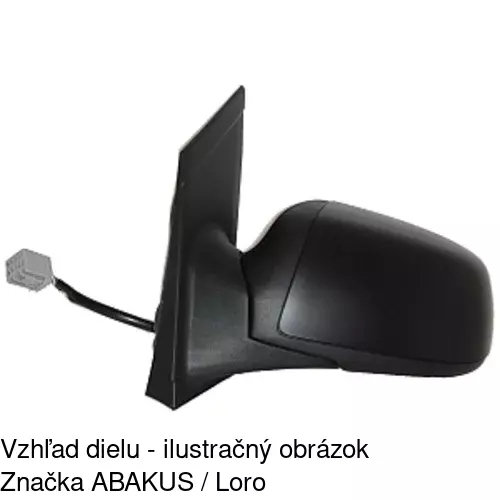 Vonkajšie zrkadlo 3202513M /POLCAR/ - obr. 1