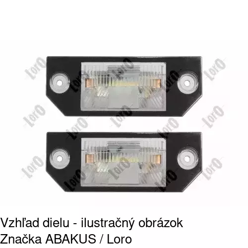 Svetlo na osvetlenie evidenčného čísla 3202959R /POLCAR/ - obr. 5