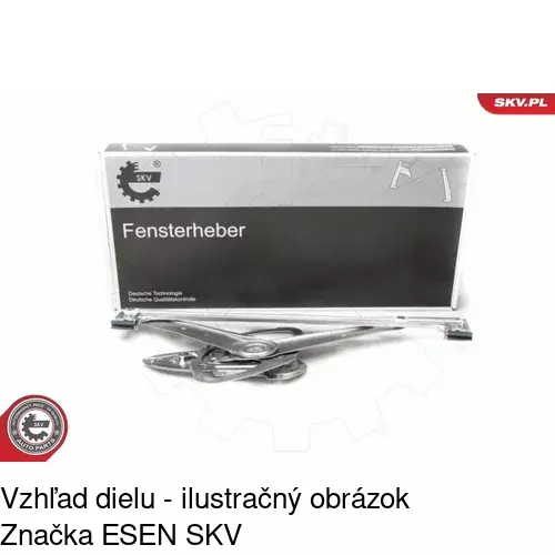 Mechanizmus sťahovania okna elektrický bez motora 3202PSG2 /POLCAR/ - obr. 2