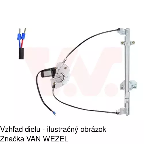 Elektrický mechanizmus okna dverí 3210PSE2 /POLCAR/ - obr. 1