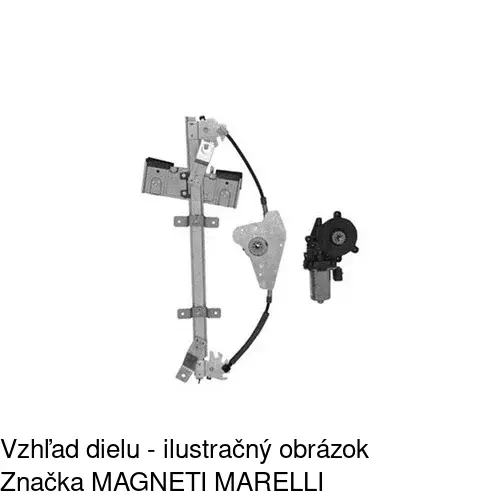Elektrický mechanizmus okna dverí 3212PSE3 /POLCAR/ - obr. 2
