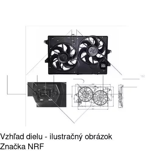 Ventilátory chladičov 321823W3 /POLCAR/ - obr. 2