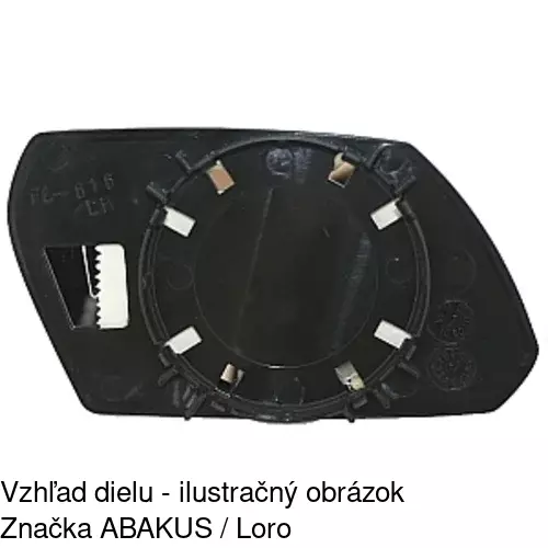 Sklo vonkajšieho zrkadla s držiakom 3218548E /POLCAR/ - obr. 4