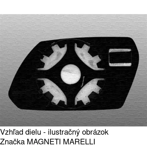 Sklo vonkajšieho zrkadla s držiakom 3218558E /POLCAR/ - obr. 5