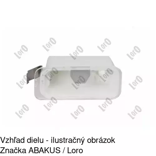 Svetlo na osvetlenie evidenčného čísla 3219959 /POLCAR/ - obr. 1