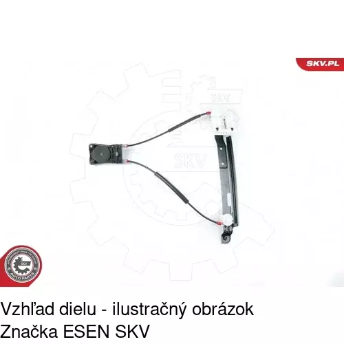 Mechanizmus sťahovania okna elektrický bez motora 3219PSG3 /POLCAR/ - obr. 3