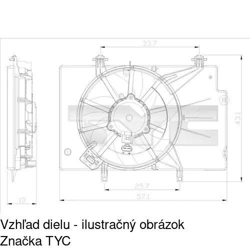 Ventilátory chladičov POLCAR 323823W5