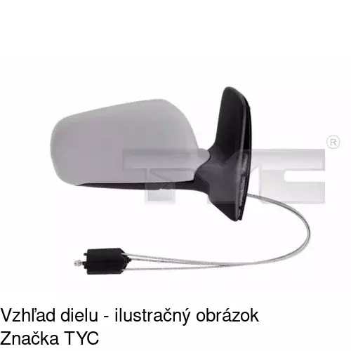 Vonkajšie zrkadlo 3241524M /POLCAR/ - obr. 3