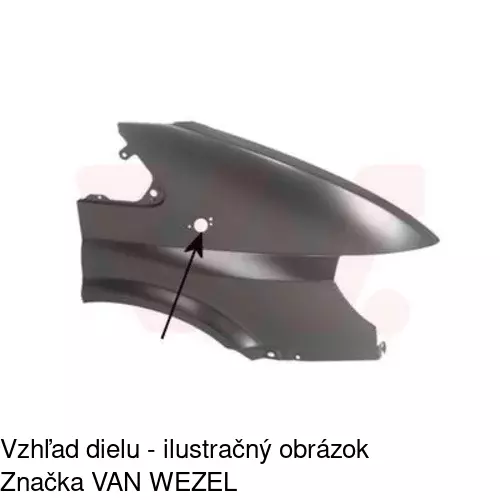 Predný blatník 324702-1 /POLCAR/ - obr. 2