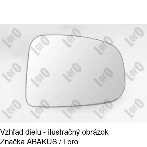 Sklo vonkajšieho zrkadla s držiakom 3247545M /POLCAR/ - obr. 1