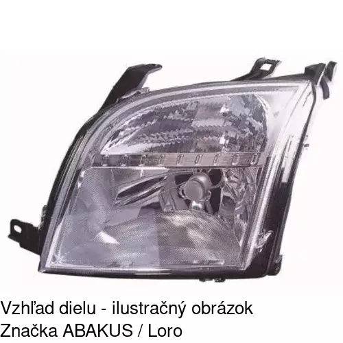 Hlavný reflektor 325709-E /POLCAR/ - obr. 2