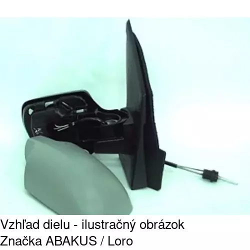 Vonkajšie zrkadlo 3257511M /POLCAR/ - obr. 2
