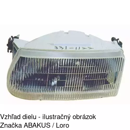 Hlavný reflektor 327010 /POLCAR/ - obr. 1