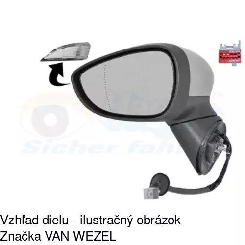 Vonkajšie zrkadlo 32L1513M /POLCAR/ - obr. 1