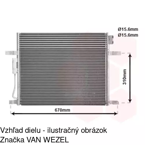 Chladiče klimatizácie 3430K8C1S /POLCAR/ - obr. 3