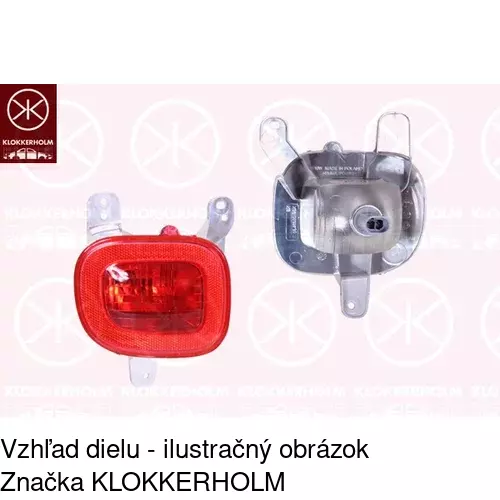 Hmlové svetlo - zadné POLCAR 34L197-X