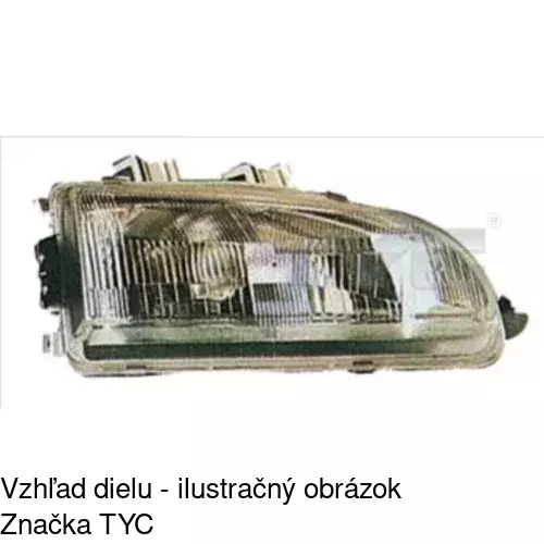 Hlavný reflektor 3807101E /POLCAR/