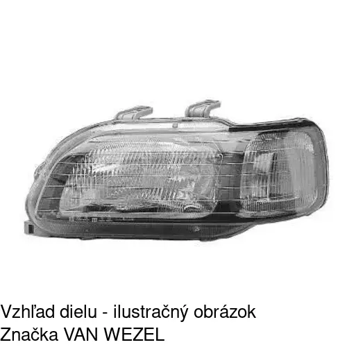 Hlavný reflektor 3809101C /POLCAR/ - obr. 2