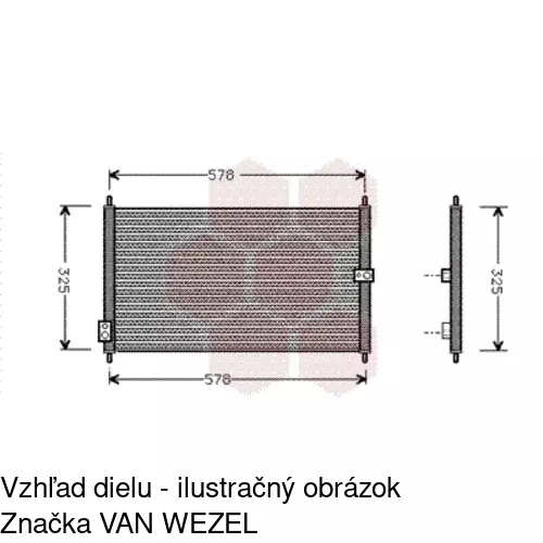 Chladiče klimatizácie 3816K8C1 /POLCAR/ - obr. 1