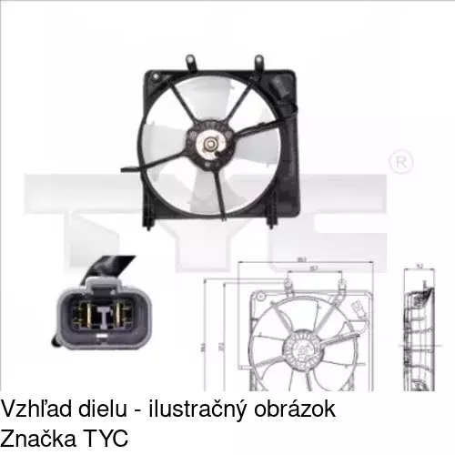 Ventilátory chladičov 383523W1 /POLCAR/ - obr. 1