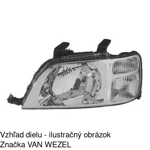 Hlavný reflektor 3875102E /POLCAR/ - obr. 1