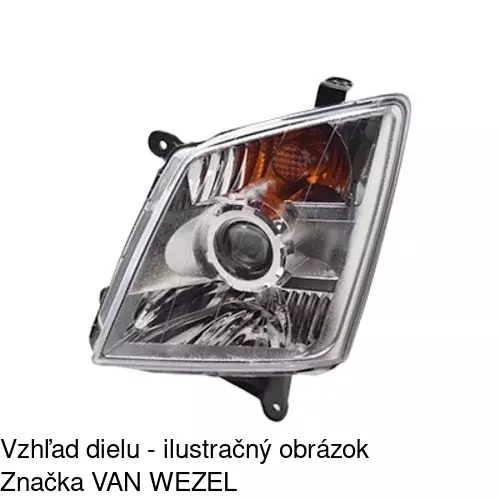 Hlavný reflektor 3940101E /POLCAR/ - obr. 1