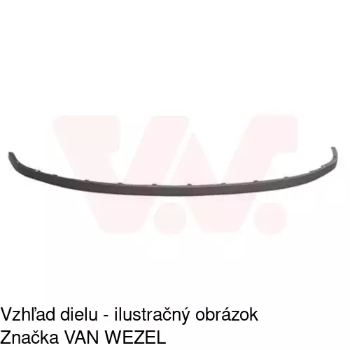 Spojler predného nárazníka POLCAR 401525