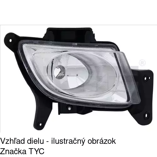 Hmlové svetlo - predné POLCAR 401530-E