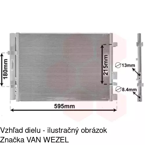 Chladiče klimatizácie 4017K8C2S /POLCAR/ - obr. 1
