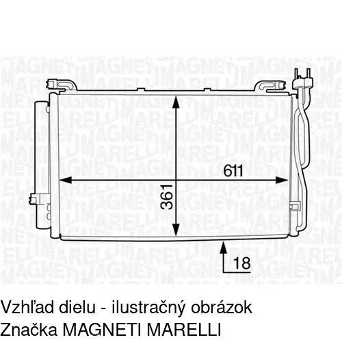 Chladiče klimatizácie POLCAR 4035K82X