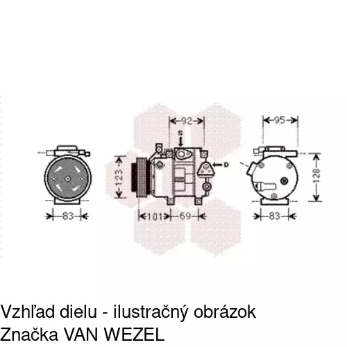 Kompresor AC 4051KS1X /POLCAR/ - obr. 5