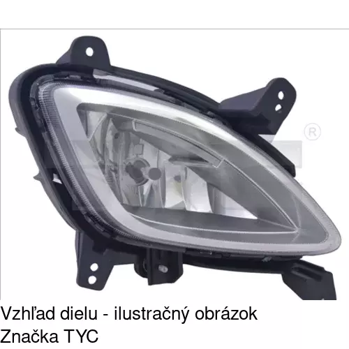 Hmlové svetlo - predné POLCAR 40A129-E