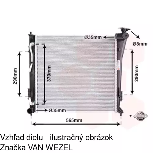 Chladiče vody 40D108-2 /POLCAR/ - obr. 2