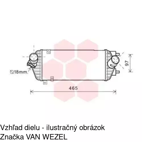 Chladiče vzduchu (Intercoolery) 40D1J81X /POLCAR/ - obr. 1