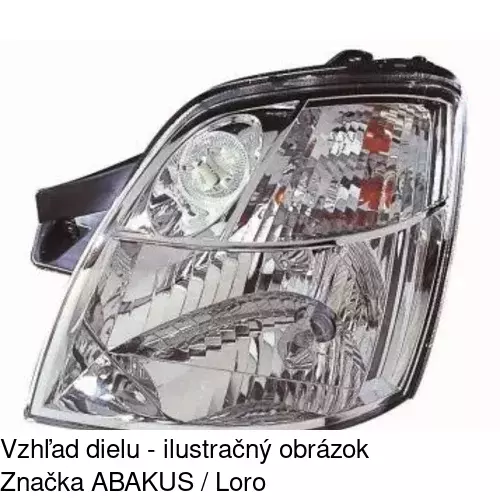 Hlavný reflektor 4106100E /POLCAR/ - obr. 1