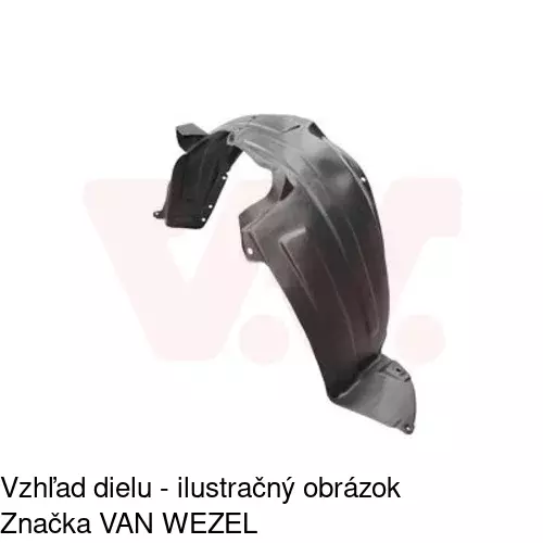 Podblatník (plast) POLCAR 4106FL1T