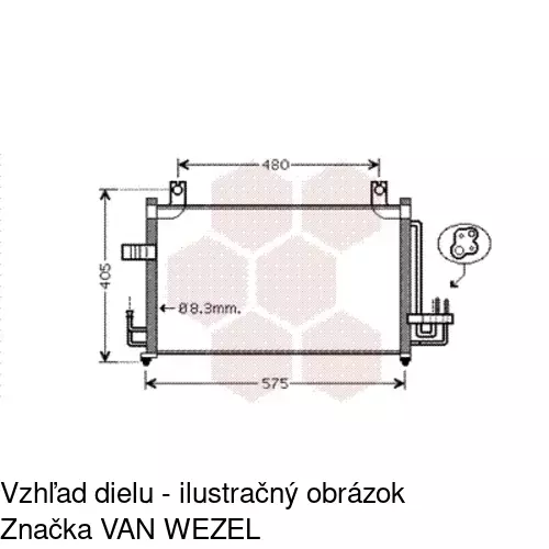 Chladiče klimatizácie 4116K8C1S /POLCAR/ - obr. 1