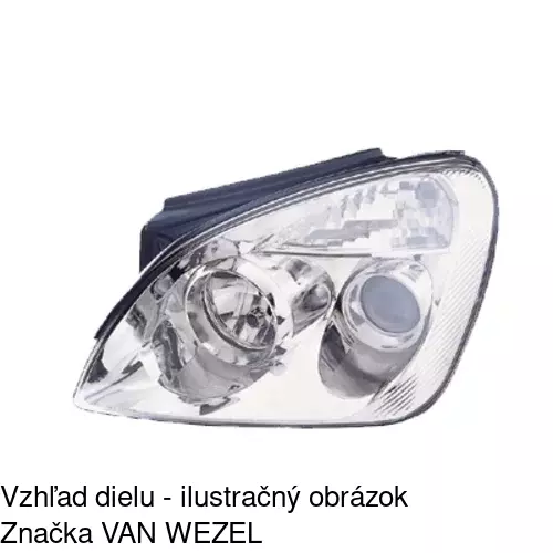 Hlavný reflektor 414809-E /POLCAR/ - obr. 2