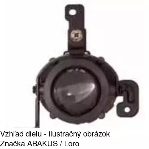 Hmlové svetlo - predné 41B129-E /POLCAR/ - obr. 2