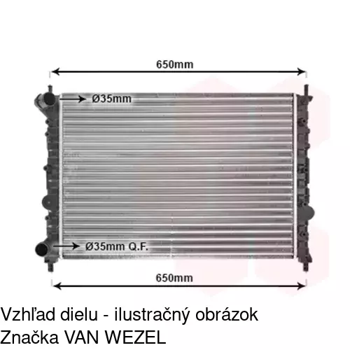 Chladiče vody 421108A5 /POLCAR/ - obr. 1