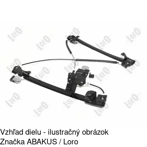 Elektrický mechanizmus okna dverí 4311PSE2 /POLCAR/ - obr. 3