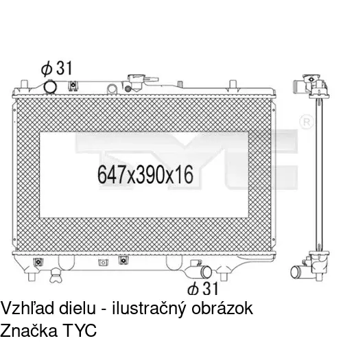 Chladiče vody POLCAR 4504084K