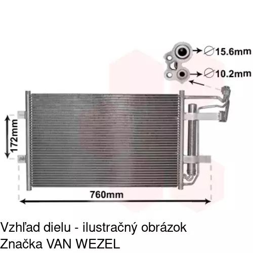 Chladiče klimatizácie 4551K8C1 /POLCAR/ - obr. 2