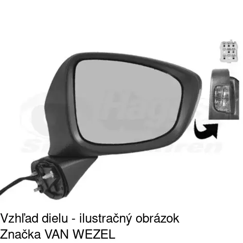 Vonkajšie zrkadlo 45X1514M /POLCAR/ - obr. 2