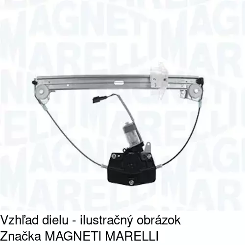 Mechanizmus sťahovania okna elektrický bez motora 4746PSG2 /POLCAR/ - obr. 2