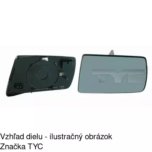 Sklo vonkajšieho zrkadla s držiakom 5002544E /POLCAR/ - obr. 5