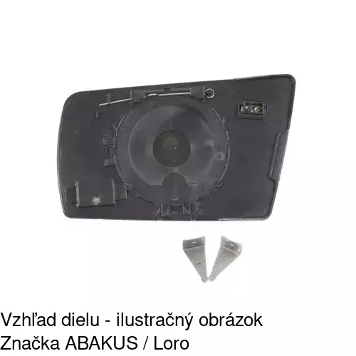 Sklo vonkajšieho zrkadla s držiakom 5002551E /POLCAR/ - obr. 5