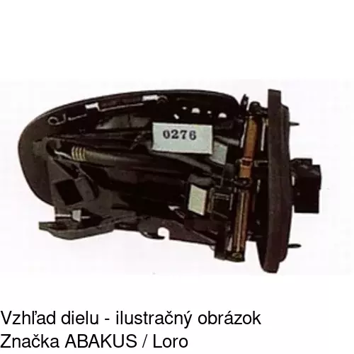 Vonkajšie zrkadlo 5003526M /POLCAR/ - obr. 2
